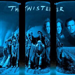 Glow in the Dark Twister 90s Tornado Chasing Movie Cup Mug Tumbler 20oz